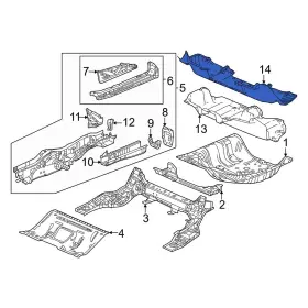 74625T65A00 HONDA OE Rear Floor Pan Splash Shield