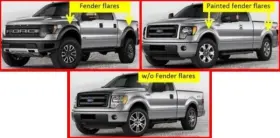 58461-59481 HUSKY LINERS Mud Flaps Guards Front Rear Dually #2