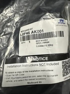 L0F46-AK001 HYUNDAI Mud Guard Kit