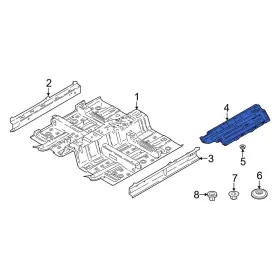 84145J9000 HYUNDAI OE Kona Right Floor Pan Splash Shield