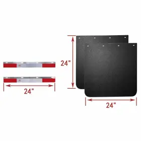 SYTBK310-1 JAKE MOTOR PARTS Semi Trailer Mud Flaps Reflector #2