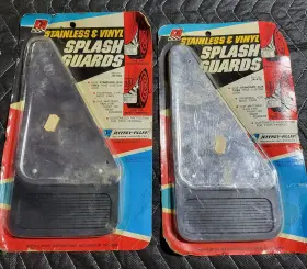 60010-BLK JEFFREY ALLAN Nos Splash Guards Mud Flaps Steel