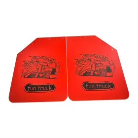 902079 JMS-MOTOR Semi Polymer Angled Mud Flaps Trailer Fun #2