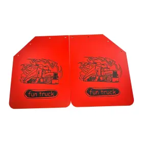 902079 JMS-MOTOR Semi Polymer Angled Mud Flaps Trailer Fun
