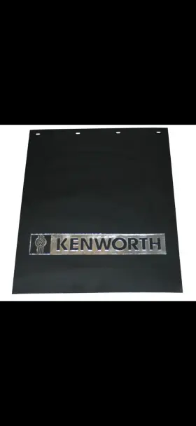 24X30BKWF KENWORTH Mud Flaps Glossy Poly Semi Descri