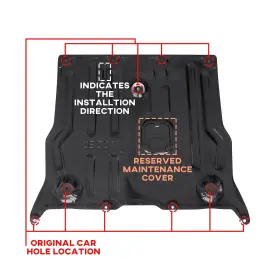 DG2022-1 KEWISAUTO Front Skid Plate Tesla Splash Shield Cover #3