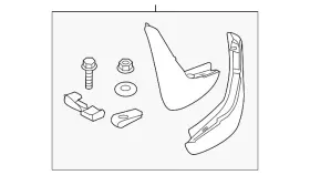 VPLRP0357 LAND-ROVER Mudflaps Rear