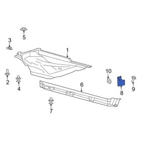 LJ6Z5811398C LINCOLN OE Corsair Front Right Mud Flap