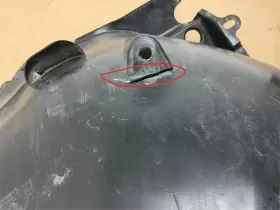 127A MERCEDES Front Fender Rear Right Liner Splash Guard S65 #3