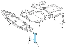 2045241040 MERCEDES Right Underbody Shield Panel Mount GLK350 #3