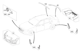 213-890-01-00 MERCEDES Mud Flap