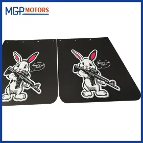 902093 MGP Semi Mud Flaps Polymer Bunny Graphic