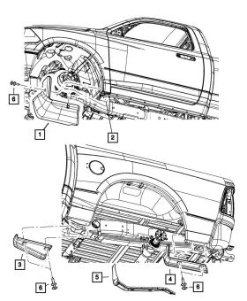 5182397AC MOPAR Box Spat Left 3500