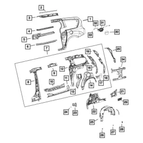 68450819AB MOPAR Splash Shield Chrysler Pacifica