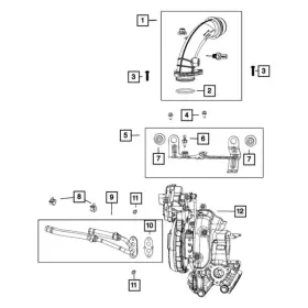 68490037AA MOPAR Engine Cover Ball Stud 1500 Ram