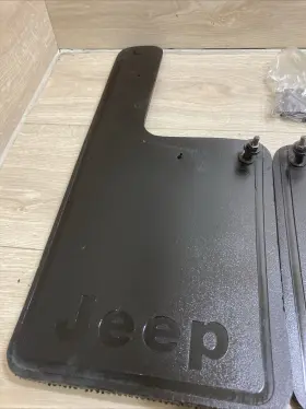 82200794 MOPAR Rear Mud Flap Splash Guard Set Brackets Xj #3