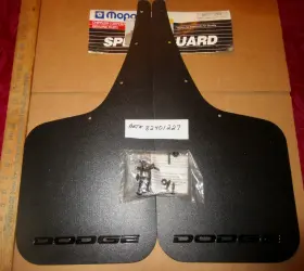 82401227 MOPAR Front Splash Guards Nos Dodge