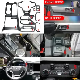 771077460638 MUSLOGY Set Interior Covers Gea Ford Bronco 771077460638 MUSLOGY Set Interior Covers Gea Ford Bronco