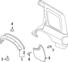08340-51208 NISSAN Mud Guard Screw Xterra