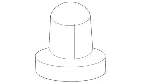 76848-AS500 NISSAN Deflector Grommet Rogue