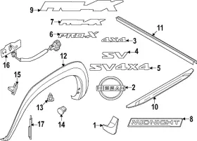 93883-9BU0B NISSAN Mud Guard Frontier