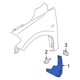 63854ED900 NISSAN OE Front Right Mud Flap Versa