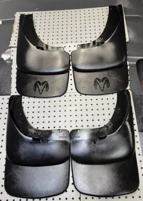 87040 DODGE Front Rear Lh Rh Set Mud Flaps 1500 Ram