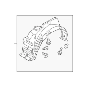 MR954176 OEM MITSUBISHI PARTS Shield Splash Rh Kit