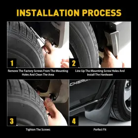 03RSA3902ABK OXILAM Front Rear Mud Flaps Splash Guards Jeep #2