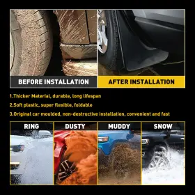 03RSA3902ABK OXILAM Front Rear Mud Flaps Splash Guards Jeep #3