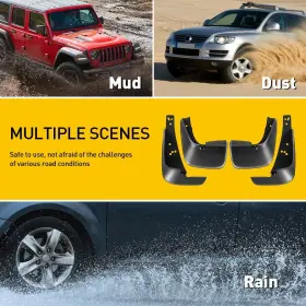 XPD-FZD-14915 OXILAM Front Rear Splash Mud Flaps Guard Car #2