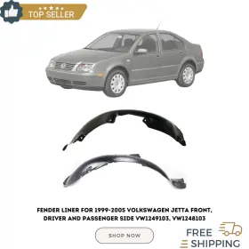 10823914 VOLKSWAGEN Fender Liner Front Driver Passenger Jetta