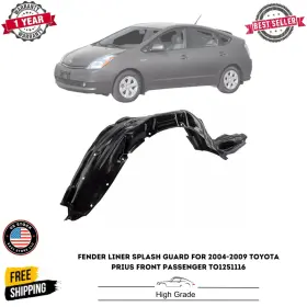 12703941 TOYOTA Fender Liner Splash Guard Front Passenger