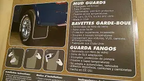 000605R01 PLASTICOLOR Mud Flaps Set Guards Fiberglass Jeep #3
