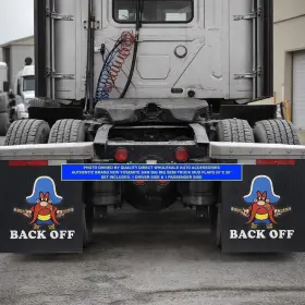 647R01 PLASTICOLOR Yosemite Tractor Trailer Diesel Mud Flap
