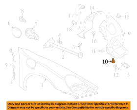 98150450182 PORSCHE Front Left Fender Liner Splash Guard GT4 #3