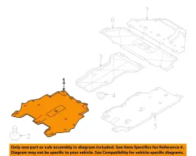 99750452701 PORSCHE Rear Lower Engine Splash Shield Panel 911 #3
