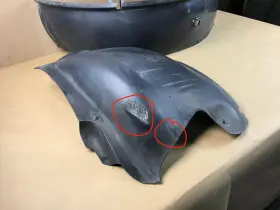 99750462400 PORSCHE Rear Right Quarter Liner Splash Shield #2