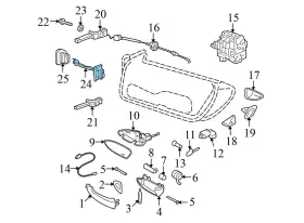 99753715101 PORSCHE Front Door Check Rod Cayman #3