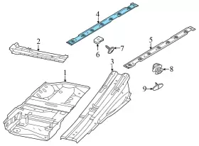 9J1825102 PORSCHE Taycan Right Underbody Liner Panel #3