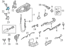9J1831409A PORSCHE Taycan Left Door Hinge Upper #3