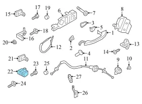PAB83340300 PORSCHE Rear Left Door Hinge Lower S8 Audi #3