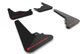 MF101-UR-BLK-RD RALLY ARMOR Splash Guards Mud Flaps