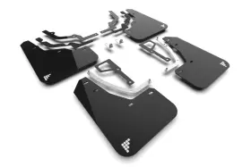 MF117-BAT-BLK-SIL RALLY ARMOR Mud Flaps Ioniq Battery Hyundai
