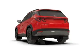 MF125-UR-BLK-RD RALLY ARMOR Mud Flaps Hyundai Tucson