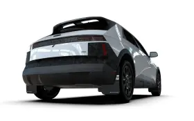 MF127-UR-BLK-WH RALLY ARMOR Mud Flaps Ioniq Xrt Hyundai