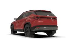 MF135-UR-BLK-RD RALLY ARMOR Mud Flaps Hev Line Hyundai Tucson