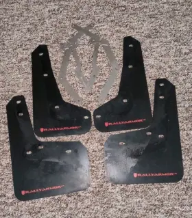 MF27-UR-BLK-RD RALLY ARMOR Mud Flap Ford Focus