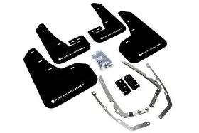MF37-UR-BLK-WH RALLY ARMOR Mud Flap Gti Tsi Vw Golf