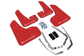 MF37-UR-RD-WH RALLY ARMOR Mud Flap Gti Tsi Vw Golf